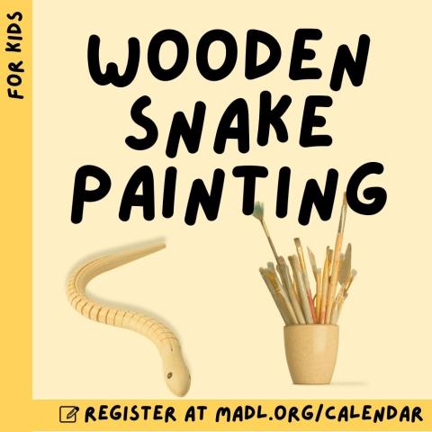 wooden snake painting