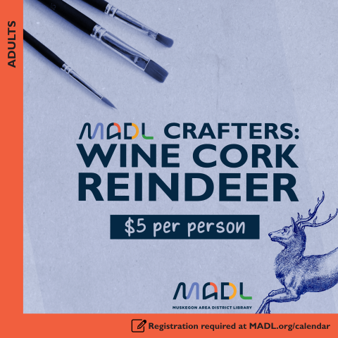 MADL Crafters Wine Cork Reindeer