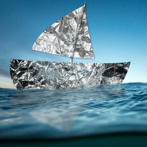 tin foil boat